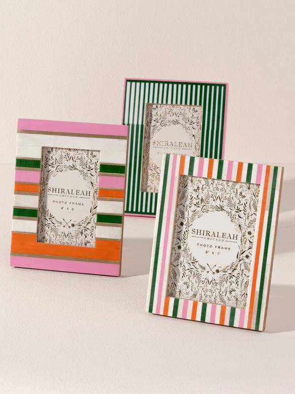 Shiraleah Shiraleah Viva 5" X 7" Mini Stripes Picture Frame Multi