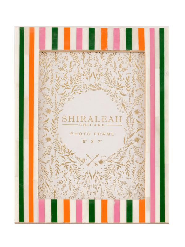 shiraleah Shiraleah Viva 5" x 7" Mini Stripes Picture Frame Multi