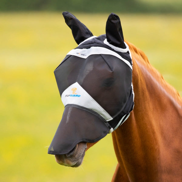 Shires FlyGuard Pro Fine Mesh Fly Mask With Ears & Nose