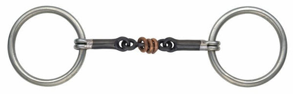 shires Copper Roller Snaffle with Sweet Iron Mouth