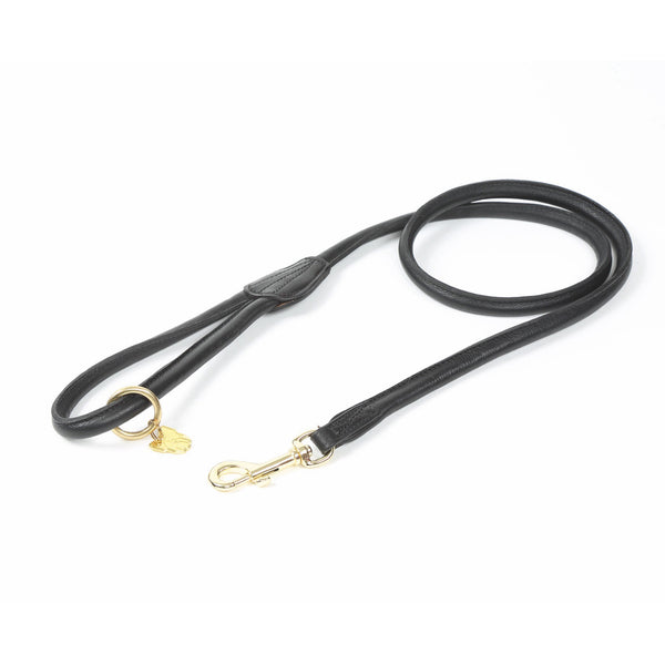 shires Digby & Fox Rolled Leather Dog Lead