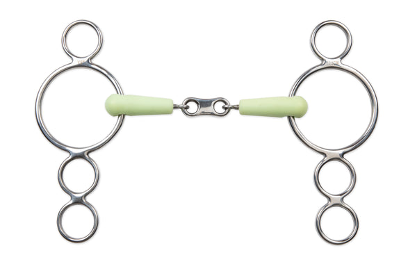 shires Equikind Three Ring French Link Gag