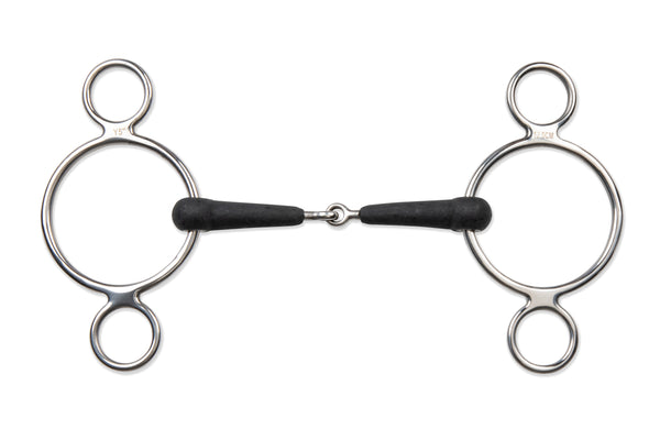 shires Equikind+ Two Ring Jointed Gag