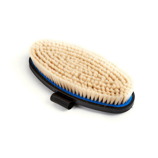 Shires EZI-GROOM Grip Body Brush With Goat Hair