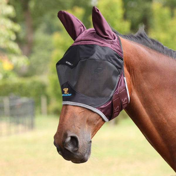 shires FlyGuard Pro Deluxe Fly Mask with Ears