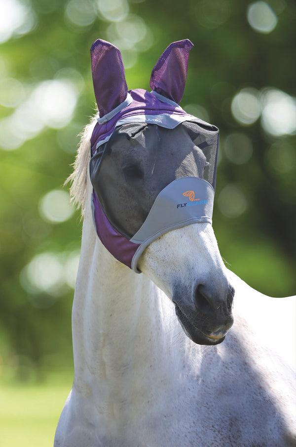 shires FlyGuard Pro Deluxe Fly Mask with Ears