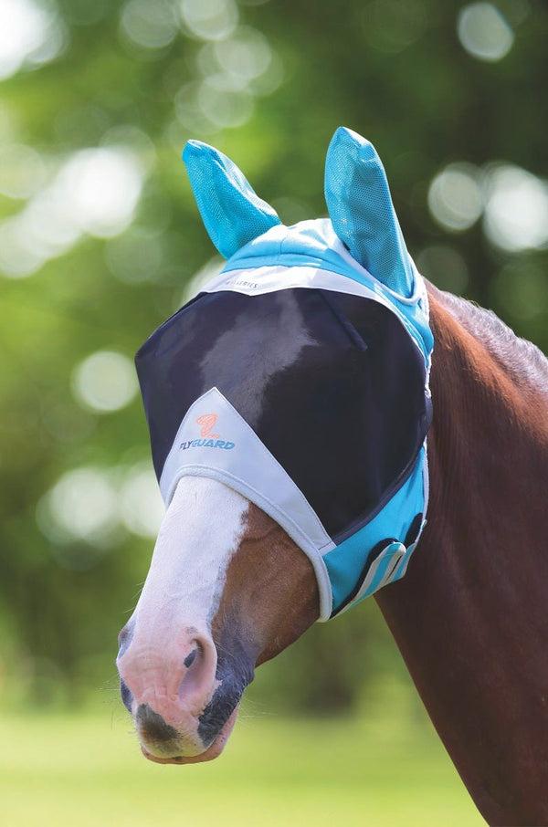 shires FlyGuard Pro Fine Mesh Fly Mask with Ear