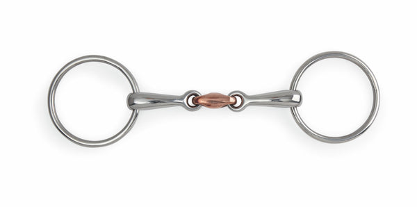 shires Loose Ring Copper Lozenge Snaffle