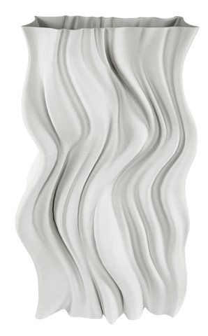 shishi Ceramic 3D rectangular folded vase 25x15x45cm