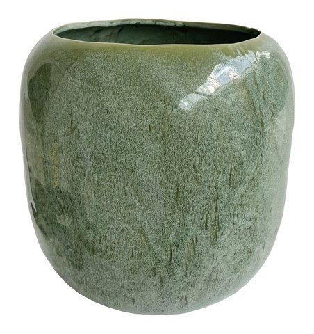 shishi Ceramic conic cylinder light green d33;h31 5cm