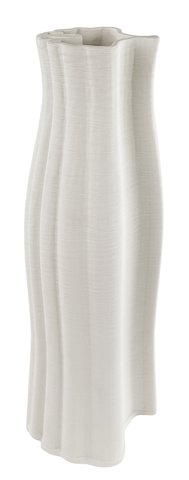 shishi Ceramic printed gingko vase white 9 5x9 5x28cm