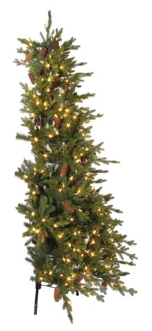 shishi Forest fir half tree with cones 350LED EU 1 8m