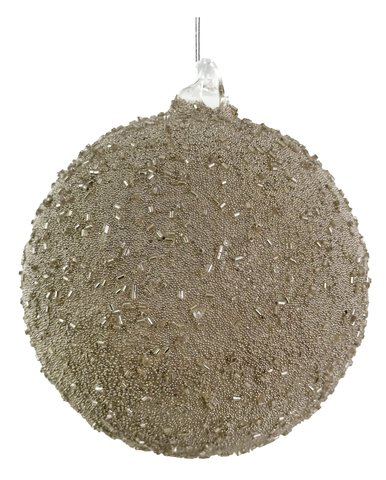 shishi Glass ball full silver glass beads outside 12cm