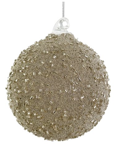 shishi Glass ball full silver glass beads outside 8cm