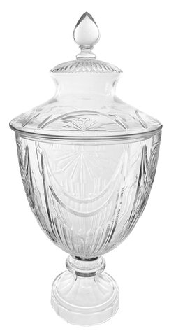 shishi Glass bonbonniere sunrise cut clear d31;h67cm