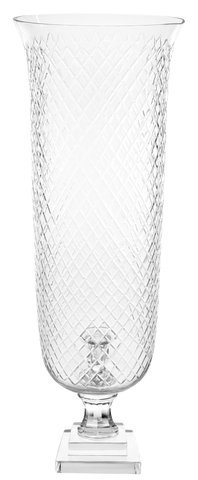 shishi Glass hurricane with CH inside diamond cutting h72cm