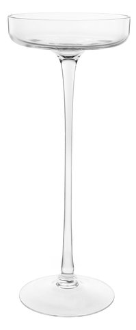 shishi Glass plate for candle on long leg clear d12;h31cm
