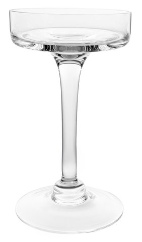 shishi Glass plate for candle on long leg clear d9;h16cm