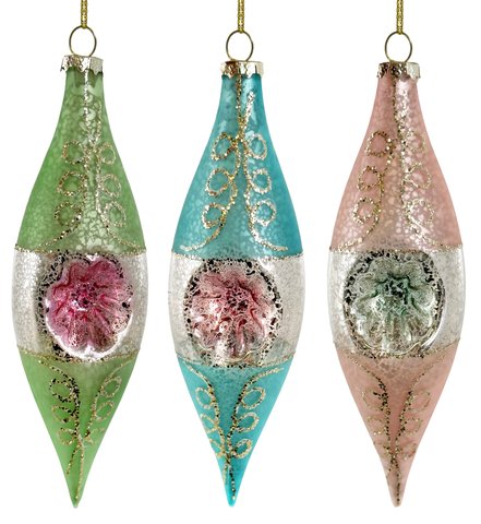 shishi Glass reflector cone multicolor mat mix 3 17cm