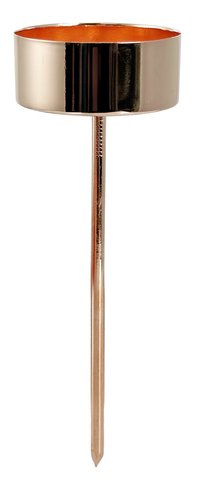 shishi Metal T-light stick 10cm inner d4cm gold 4pcs in bag