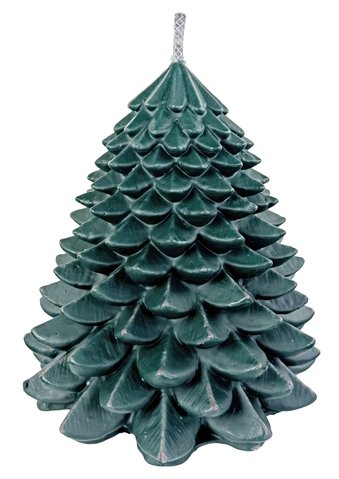 shishi Outdor recycled candle Christmas tree green h28cm