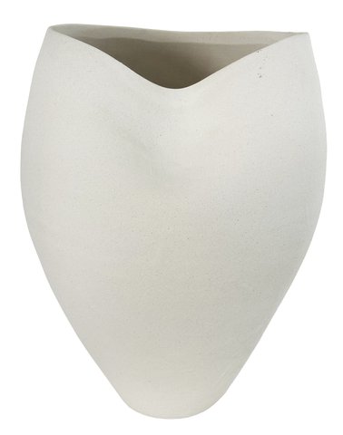 shishi Porcelain drop vase distorted top sand white d28-30;h36cm