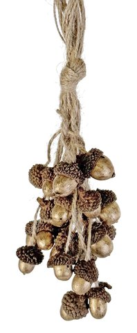 shishi Acorn bundle x 25 ornament gold 18cm