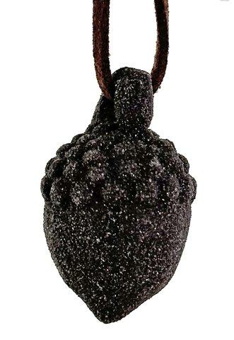 shishi Acorn ornament brown sanded 4cm
