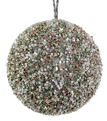 Shishi Bead Ball Silver Pink Green 10cm