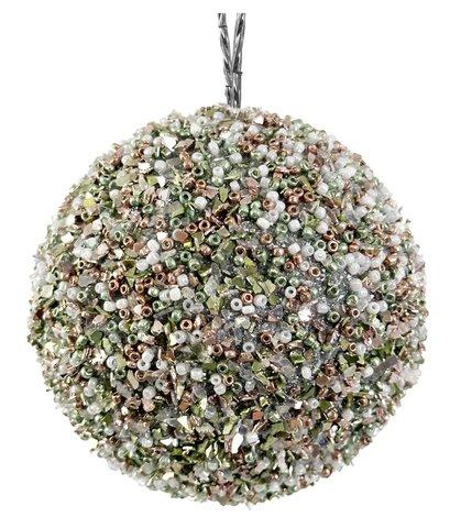 Shishi Bead Ball Silver Pink Green 8cm