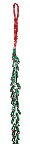 shishi Bead garland red green 100cm