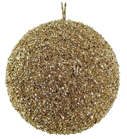 shishi Bead glitter ball champagne 12cm