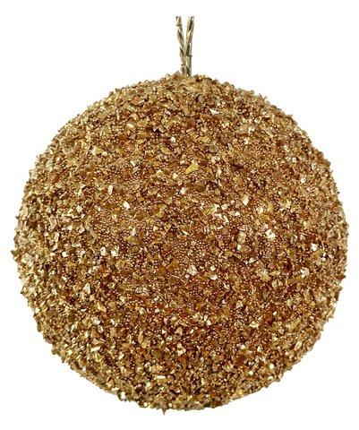 shishi Bead glitter ball gold 10cm