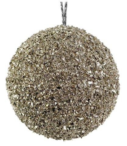 Shishi Bead Glitter Ball Silver 10cm