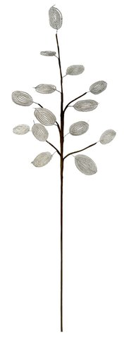 shishi Beads Dollar leaf silver 70cm