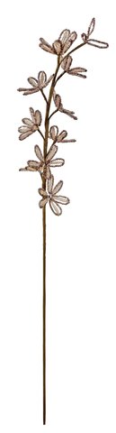 shishi Beads flowering branch mauve 70cm