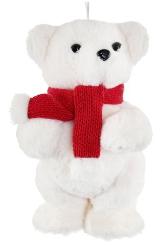 shishi Bear ornament cream with scarf 25cm