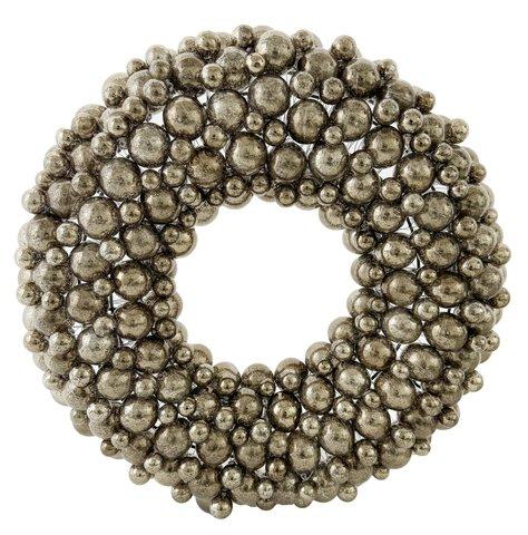 shishi Bubble wreath antique silver 62cm