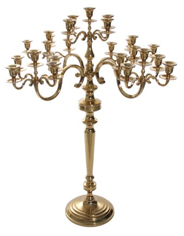 shishi Candleholder 25 shiny brass 126cm