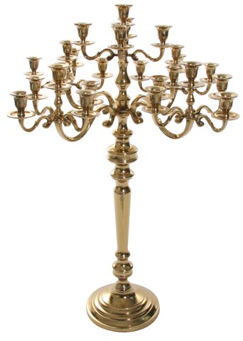 shishi Candleholder 25 shiny brass 93cm