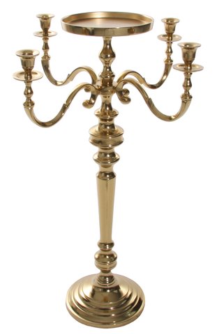 shishi Candleholder 4 with plate 81cm