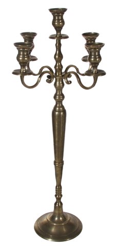 shishi Candleholder 5-arms antique gold 100cm