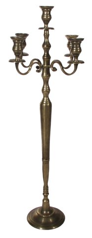 shishi Candleholder 5-arms antique gold 120cm