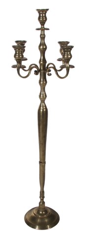 shishi Candleholder 5-arms antique gold 140cm