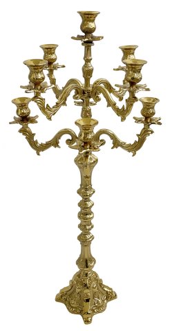 shishi Candleholder 9 gold 99cm