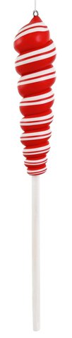 shishi Candy stick ornament red white 20 5cm