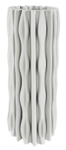 shishi Ceramic 3D folded cylinder vase d10 h29cm