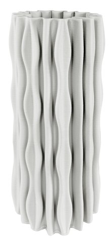 shishi Ceramic 3D folded cylinder vase d13 h33cm