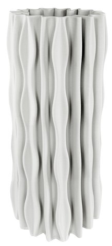 shishi Ceramic 3D folded cylinder vase d16 h40cm