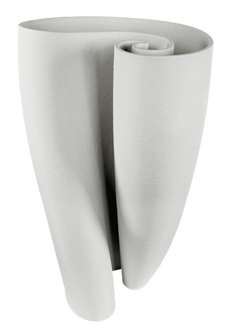 Shishi Ceramic 3D Shell Vase White D20-23;h33 5cm
